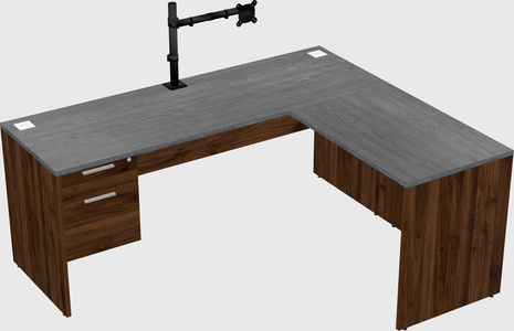 L-shaped office desk