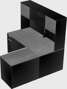 L-shaped office desk