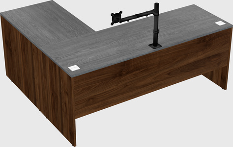 L-shaped office desk