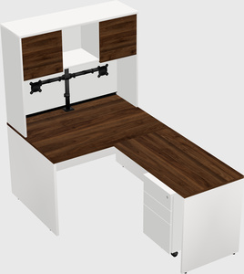 L-shaped office desk