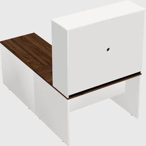 L-shaped office desk