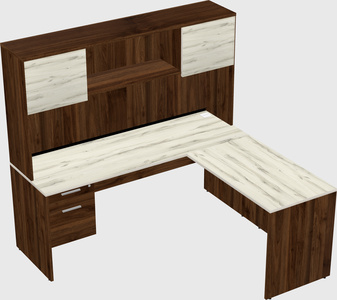 L-shaped office desk
