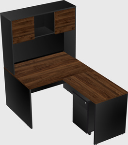 L-shaped office desk