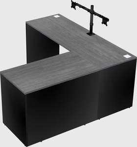 L-shaped office desk