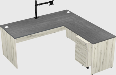 L-shaped office desk