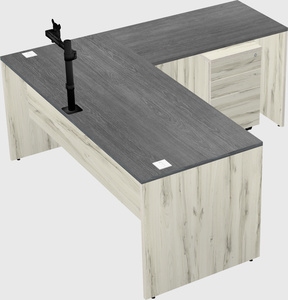 L-shaped office desk