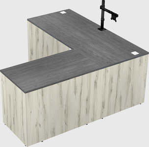 L-shaped office desk