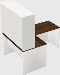 L-shaped office desk
