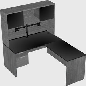 L-shaped office desk