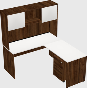 L-shaped office desk