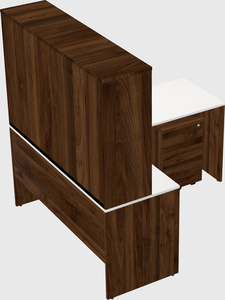 L-shaped office desk