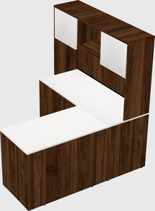L-shaped office desk