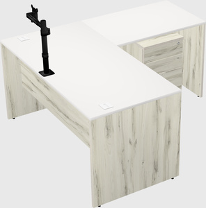 L-shaped office desk