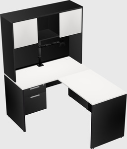 L-shaped office desk