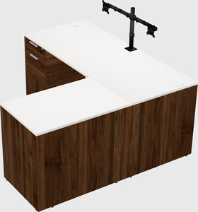 L-shaped office desk