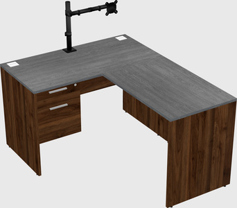 L-shaped office desk