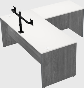 L-shaped office desk