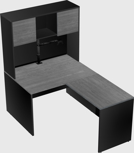 L-shaped office desk