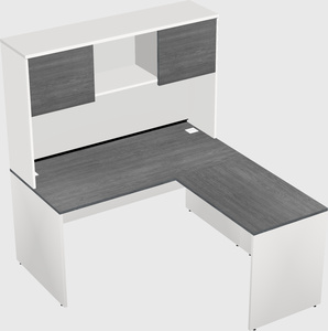 L-shaped office desk