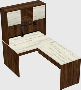 L-shaped office desk