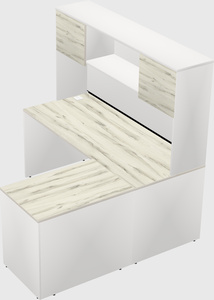 L-shaped office desk