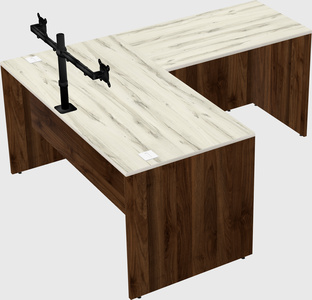 L-shaped office desk