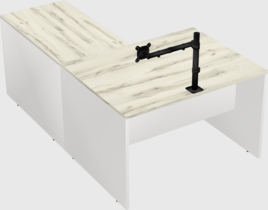 L-shaped office desk