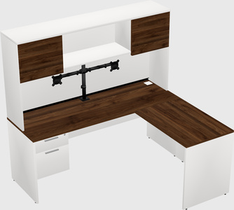 L-shaped office desk