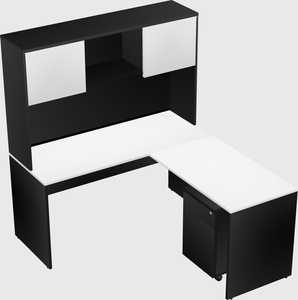 L-shaped office desk