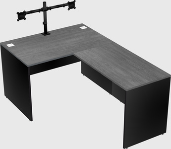 L-shaped office desk