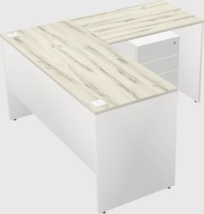 L-shaped office desk