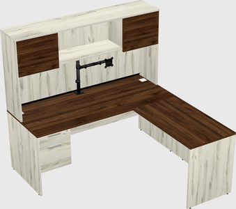 L-shaped office desk