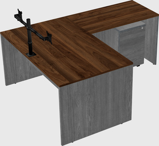 L-shaped office desk