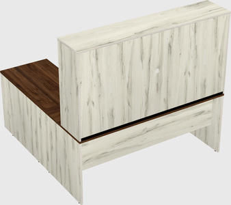 L-shaped office desk