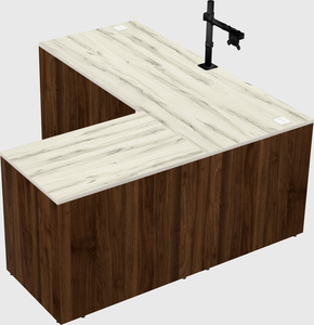 L-shaped office desk