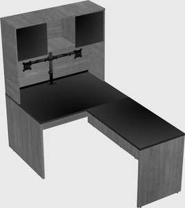 L-shaped office desk