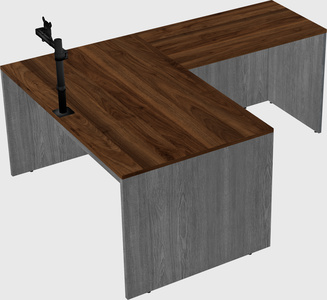 L-shaped office desk