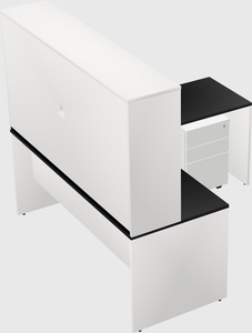 L-shaped office desk