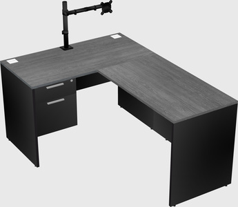 L-shaped office desk
