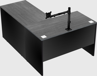 L-shaped office desk