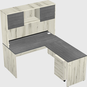 L-shaped office desk