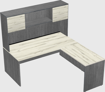 L-shaped office desk