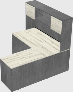 L-shaped office desk