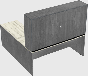 L-shaped office desk