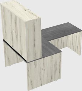 L-shaped office desk