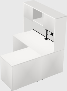 L-shaped office desk