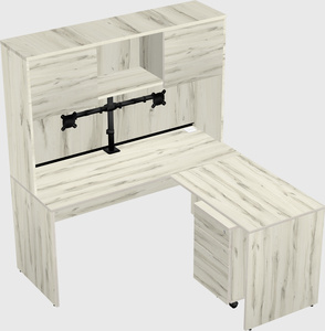 L-shaped office desk