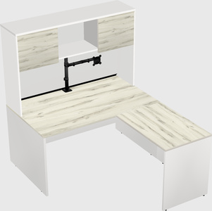 L-shaped office desk
