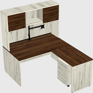 L-shaped office desk