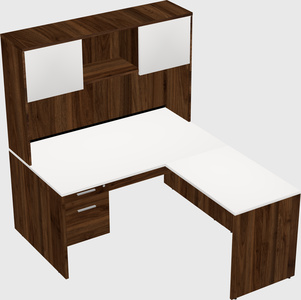 L-shaped office desk